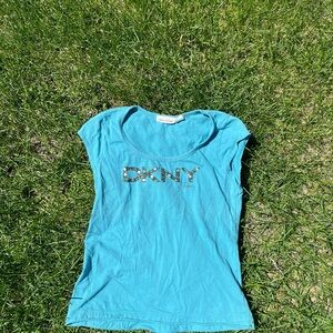 DKNY Blue Graphic Tee